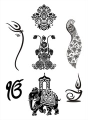 Sticker - Hindu icons , cultural heritage , India , Asia	