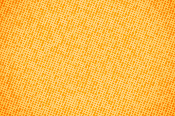  Pop art colorful comics book magazine cover. Polka dots orange background. Cartoon funny retro pattern. Vector halftone illustration. Template design for poster, card, flyer.