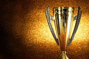 Wall Mural - image of champion golden trophy