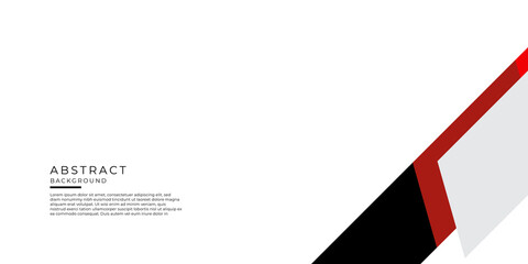 Wall Mural - Red, black and grey geometric tech abstract background