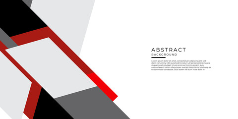 Wall Mural - red, black and grey geometric tech abstract background