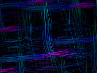 light painting photography, waves of vibrant color against a black background. Long exposure photo of vibrant fairy lights in abstract. abstract color wallpaper
