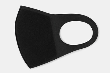 Sticker - Black soft Polyurethane foam face mask