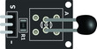 Electronics component top view illustration suitable for schematic circuit diagram 