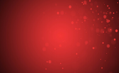 Wall Mural - Snow red background. Christmas snowy winter design. White falling snowflakes, abstract landscape. Cold weather effect.