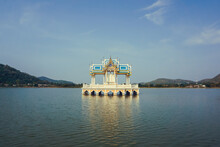 Buddhist Temple In The Middle Of A Lake In Hua Hin City