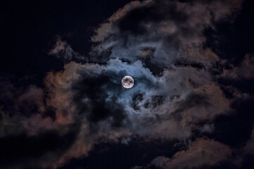 Wall Mural - moon and clouds