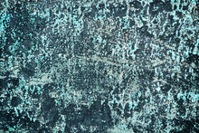 Green Rusted Metal Texture For Grunge Background
