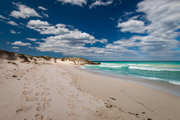 Wall Mural - Scenic view of beach at De Hoop nature Reserve, South Africa.