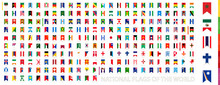 Vertical Flag Collection Of The World Sorted By Continent.