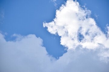 blue sky with clouds