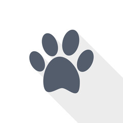 Poster - Foot vector icon, flat design illustration in eps 10