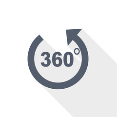 Aufkleber - Panorama vector icon, flat design illustration in eps 10