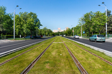 Tram rails