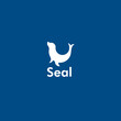 Seal logo icon vector design