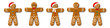 Gingerbread men. Traditional Christmas cookies