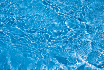 Wall Mural - Water Surface Top View,Water in swimming pool rippled water detail background