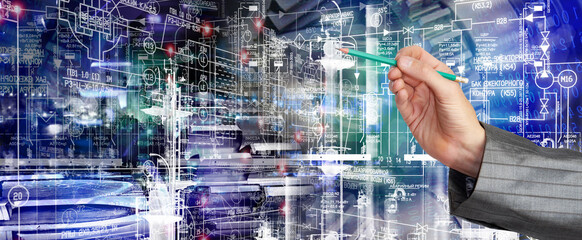 Wall Mural - engineering manufacturing technologies