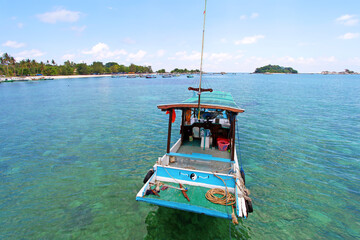 Tanjung Kelayang beach in Belitung, Indonesia.