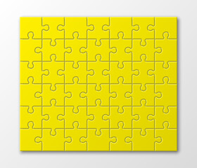 Aufkleber - A lot of piece flat puzzle presentation. Many step circle business background. Section compare service banner. illustration template color shape . 3d Abstract Background