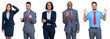 © Daniel Ernst - Group of 5 smart north american and south american businessman and businesswoman