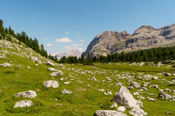 Poster - Beautiful Mountain landscape at the Dolomites, Trentino Alto Adige, South Tyrol in Italy.