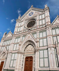 Sticker - The Basilica di Santa Croce (Basilica of the Holy Cross) Florence, Italy