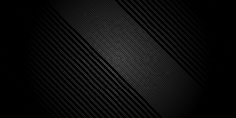 Black abstract background with metal texture and lines. Vector illustration design for business presentation, banner, cover, web, flyer, card, poster, game, texture, slide, magazine, and powerpoint.