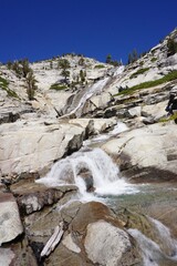 Wall Mural - Horsetail falls in desolation wilderness of California