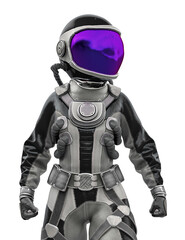 astronaut girl portrait