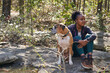 © Mhandy/Creative Flame - Portrait of black female hiker trekking