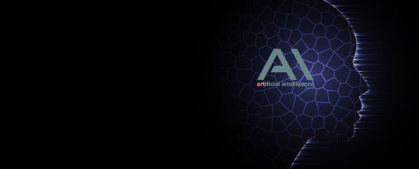 Conceptual technology illustration of artificial intelligence