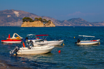 Scenic view of Kalamaki beach on the Greek island of Zakynthos