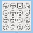 © Nana - Simple set of shame related lineal icons.