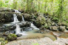 PHO HIN DAT Waterfall Is In Namtok Sam Lan National Park ,Saraburi Thailand