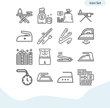 Simple Set Of Robust Related Lineal Icons.