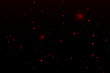 Set of red glowing lights effects isolated on transparent background Flash with rays and spotlight Star burst with sparkles