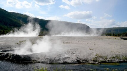 Sticker - Midway Geyser Basin, Yellowstone National Park, Wyoming, USA