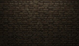 Fototapeta Desenie - Dark brick wall Texture of old dark brown and red brick wall backgorund