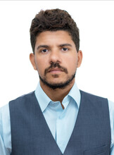 Passport Photo Of Serious Latin American Businessman With Beard