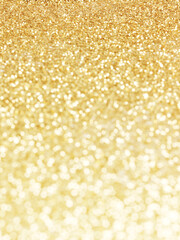 Wall Mural - golden background of defocused abstract lights