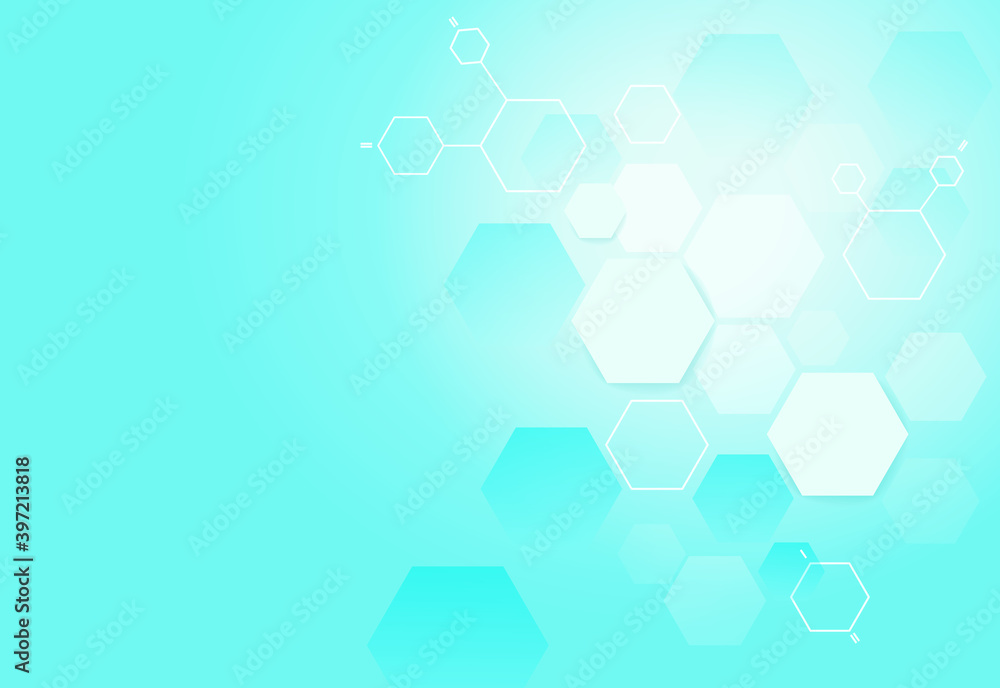 Image vectorielle Stock Abstract hexagon and technology background ...