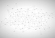 © Marinko - Network abstract connection isolated on white background. Network technology background with dots and lines. Ai background. Modern abstract concept. Ai vector, network technology