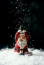 Santa Claus On The Snow