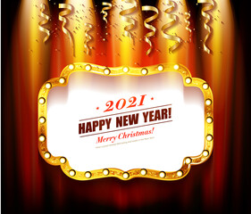 Wall Mural - Happy New Year 2021 background