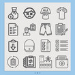 © Nana - Simple set of short related lineal icons.