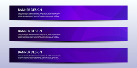 Wall Mural - abstract vector banners with bright geometric background, annual report, design templates ,future po