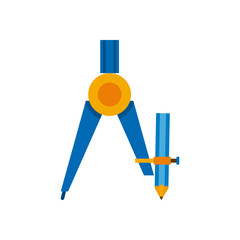 Poster - compass school supply isolated icon