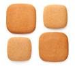 Gingerbread Cookies In Shape Of Squares