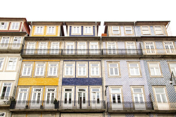 Old buildings and classical architecture of Porto, narrow streets and colorful buildings of Porto, Portugal
